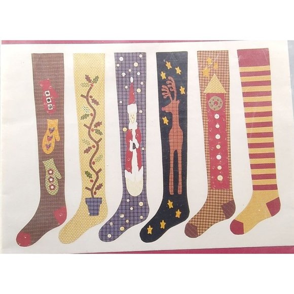 UNCUT Vintage Quilt Sewing Patterns, Daddy Longstockings 123DL Christmas Holiday - Picture 1 of 3